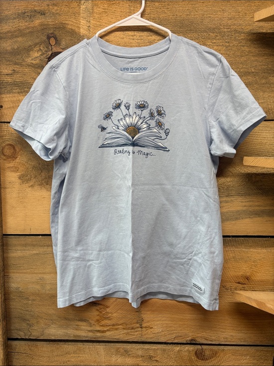 Life Is Good Tops - Life Is Good 'Reading is Magic' Crusher Tee